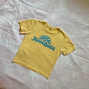 Vintage Yellow Crop Top